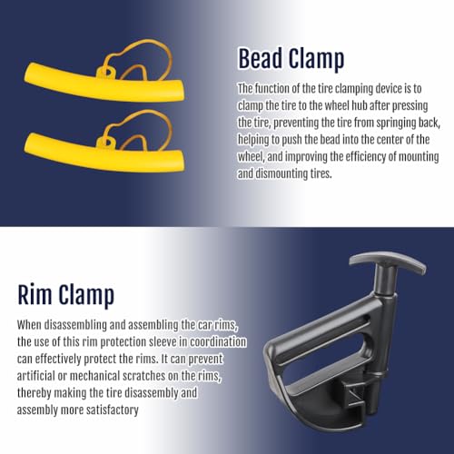 Image of Manual Tire Changer Duck Head Conversion Welding Kit Compatible with Most Car Wheels