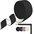 3 in Pipe Insulation Tape - Weather Resistant Foam Tape Insulation - Outdoor Water Pipe Insulation Wrap - Insulation Tape for Water Pipes - Pipe Wrap Insulation, (3in x 13ft, Black)