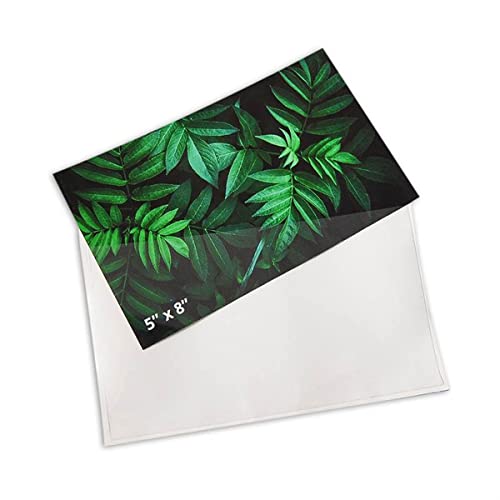 5 x 8 in. Self - Adhesive Index Card Pockets with Top Opening