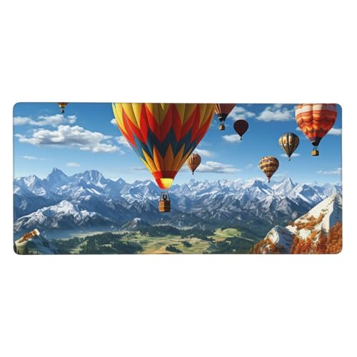 Tapis de souris de jeu XXL grand format 90x40 cm antidérapant pour clavier maison et bureau