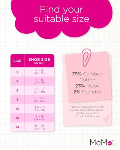 MeMoi Girls' High Climbers Embroidered Floral Knee-High Socks4