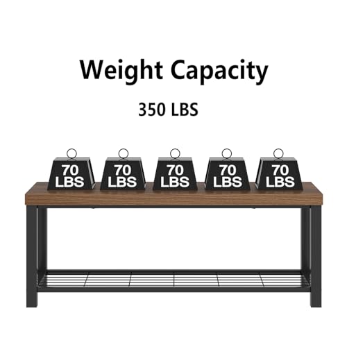 Folubanshoebenchmodernwoodandmetalstoragebenchforentrywayhallwayindustrialindoorbedroombenchseatforlivingroommudroomrusticwalnut47inch Urban Country Home Decor Foluban shoe bench modern wood and metal storage bench for entryway hallway industrial indoor bedroom bench seat for living room mudroom rustic walnut 47 inch urban country home decor