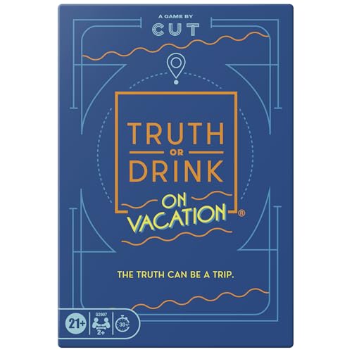 Truth or Drink: On Vacation Game | Internet Famous Adult Party Game by Cut I Ages 21+ | 2+ Players | 30 Mins. | 200 Hilarious Questions by Hasbro Gaming - Used condition - US$13.73