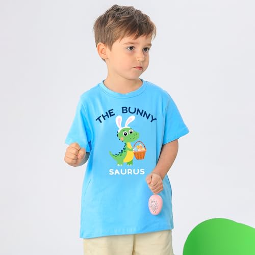 Lovekider Kids Easter Shirts 1-8 Years Toddler Boy Girls Bunny T-Shirt Egg Hunting Squad Will Trade Sister for Eggs Tee3