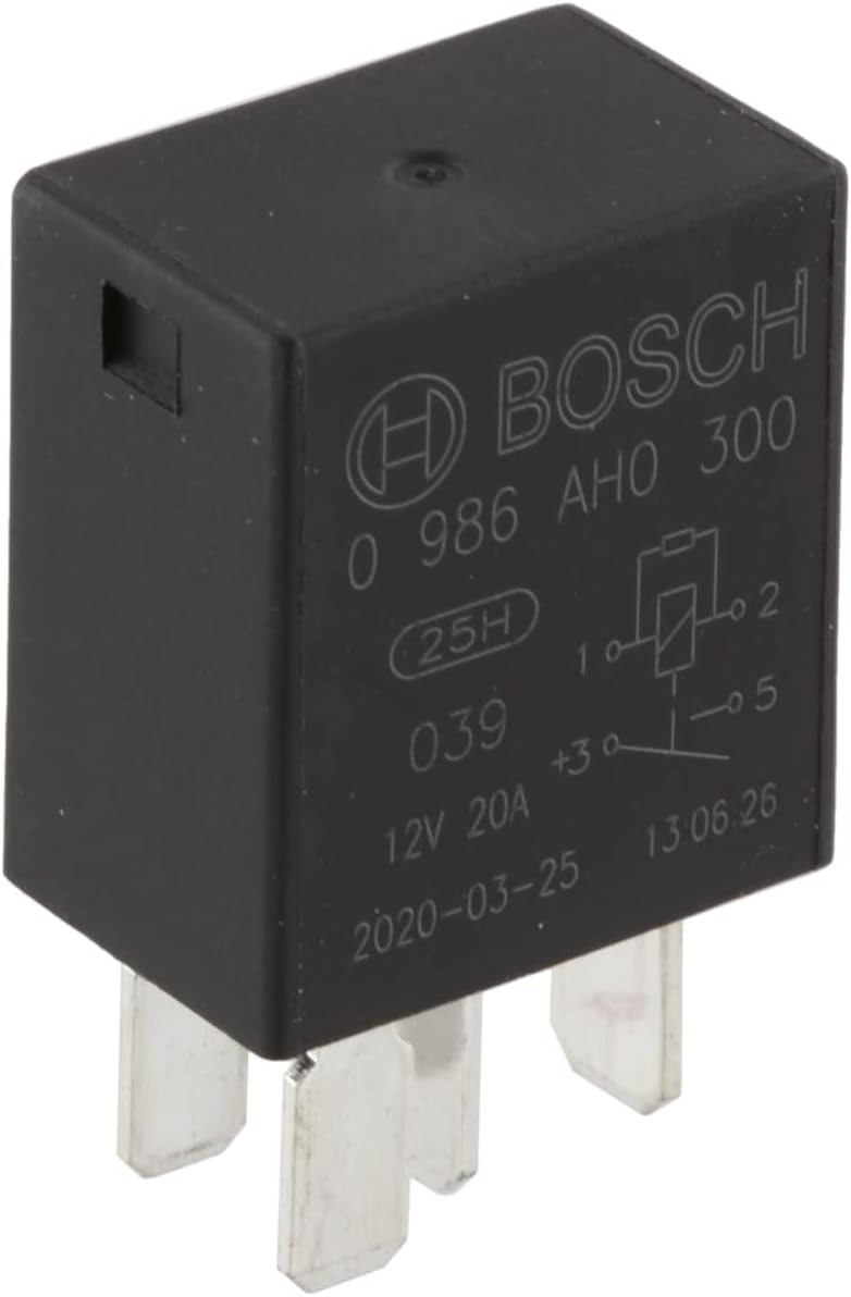 0986AH0300 Normal Open Micro Relay - 4 Pins, 12V DC, 20 Amp - Single