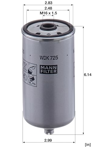 Filtre à carburant MANN-FILTER WDK 725 conception robuste poids-lourds lot de 2 - 5
