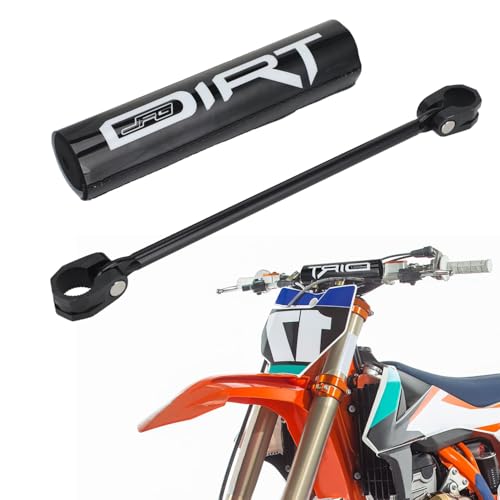 BIUGERCN Barra transversal de motocicleta de 300 mm para manillar de motocross, enduro, rally, color negro