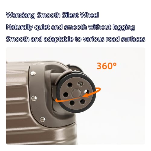 Suitcases Aluminum Frame Hardside Zipperless Carry on Luggage Large Suitcases with Wheels 30 Inch,6,32in4