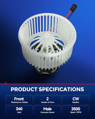 Image of KAX 700294 HVAC Heater Blower Motor for BMW 528i 535i 535i xDrive 550i 550i xDrive 2011-2016,528i xDrive 2012-2016,640i 650i 650i xDrive M6 2012-2018,750Li 750i 2009-2015,740Li 740i 2011-2015