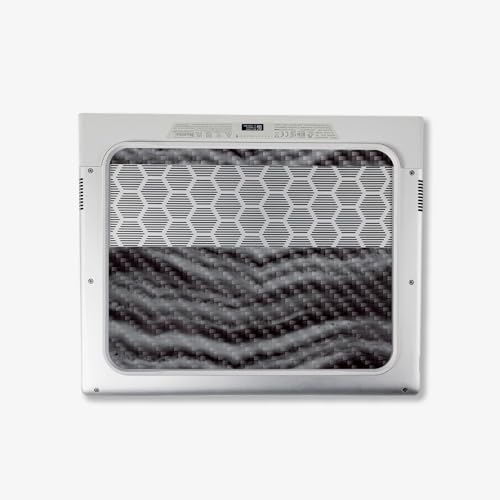 Image of MightySkins Carbon Fiber Skin Compatible with Alienware X14 R2 (2023) Full Wrap Kit - Smoky Quartz | Protective, Durable Textured Carbon Fiber Finish | Easy to Apply & Change Styles | Made in The USA