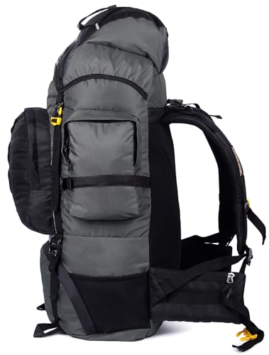 Image of hiker's way 75+5 Ltrs Rucksack bags Rucksacks for men Trekking bags for men backpacks Travelling Bag For men and women with waterproof compartment with rain cover