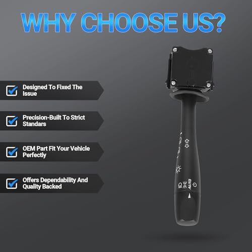 image for Konduone Turn Signal Switch - Compatible with 2004-2012 Chevy Malibu, 