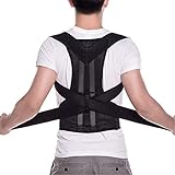 BNMYSY Correcteur de Posture Réglable,Droite Support épaule Soutien dans Douleurs Dos Clavicule Amélioration De La Mauvaise Posture pour Femmes Hommes,S