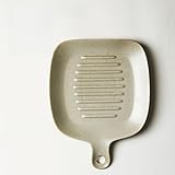 Auflaufform Keramikbackformen Haushalt gebackener Reis-Tablettofen Spezielle Backgeschirr Einfache Retro-Dinner-Platten mit Griff japanischer Art