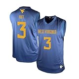 Genuine Collective Honor Huff - 3 West Virginia Mountaineers Nil Basketball Jersey, Navy