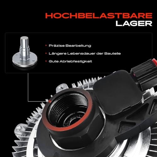 Frankberg Viscokupplung Kühlerlüfter Lüfter Ø: 138 für A4 8D2 8D5 B5 A6 4B5 Superb I 3U4 P-a-s-s-a-t 3B2 3B3 3B5 3B6 1.6L-2.3L 1994-2008 058121350