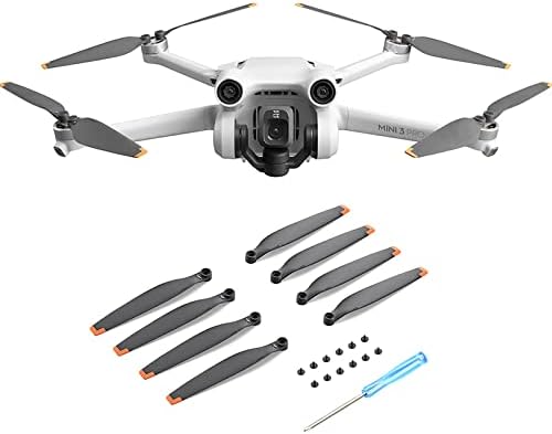Propellers For DJI Mini 3 Pro Replacement Prop Blades Low Noise Accessories for DJI Mini 3 Pro Drone Accessories Exclusive Screws & Screwdrivers 32pcs Orange Tips