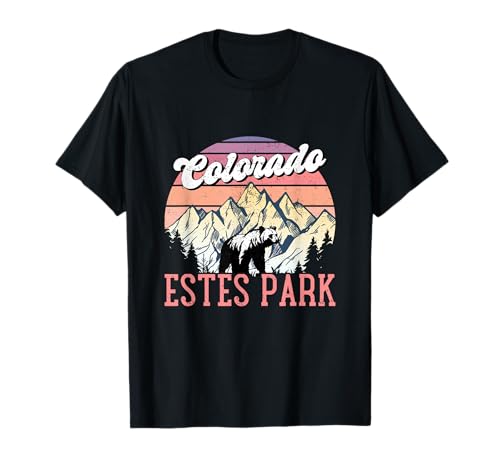 Wild Bear In Estes Park Colorado Vintage Retro Outdoor T-Shirt