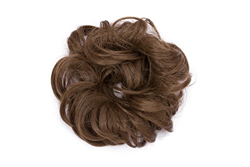 Messy Bun Hair Pieces 1pcs 30g #10 Ash Brown