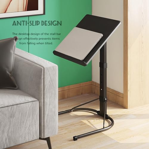 Table d'appoint en C réglable en hauteur pour ordinateur et canapé