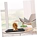 FONDOTIN Durable Plastic Pet Cage Potty Tray Easy to Clean Rabbit Dog Waste Tray for Cages Stain Odor Resistant Black