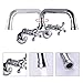 gotonovo Wall Mount Kitchen Sink Faucet Double Cross Handle Commercial Faucet 6 Inch Center Hole Distance Spread Mixer Tap 360 Rotatable Spout 8 Inch Spout Reach Polished Chrome
