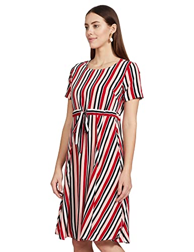 Image of EASYBUY Women's Crepe A-Line below The Knee Casual Dress