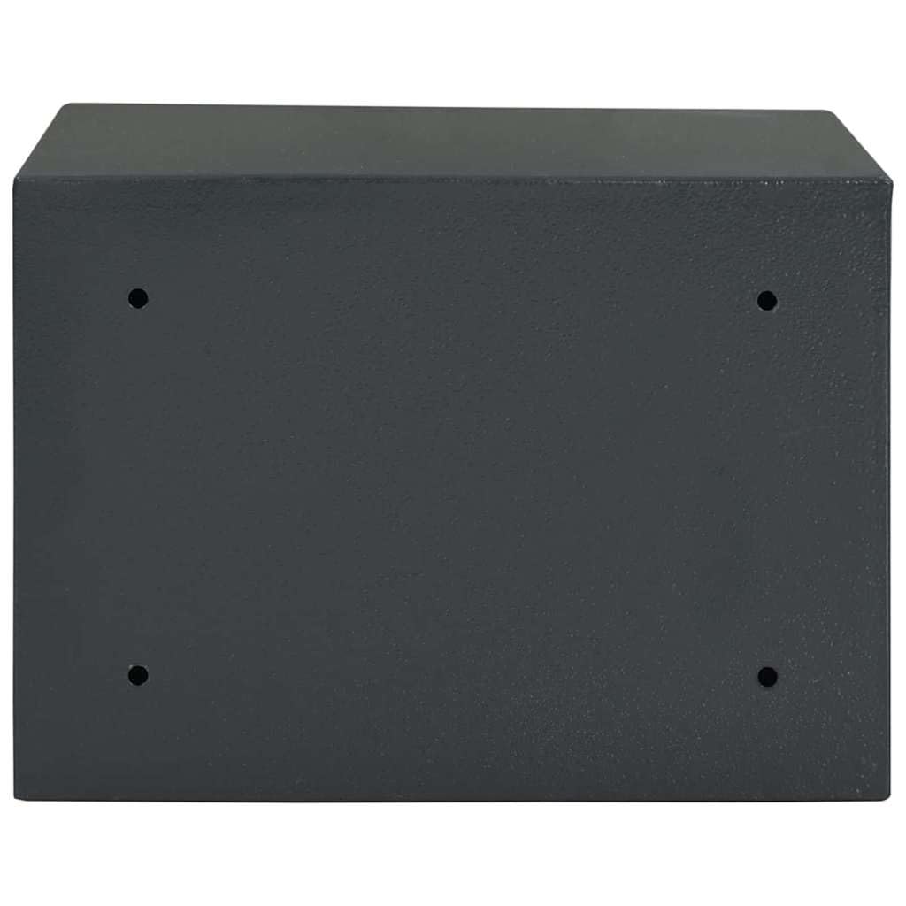 Genérico Caja Fuerte con Cerradura Gris Oscuro 35 x 25 x 25 cm Acero,Seguridad empresarial y del hogar,Cajas fuertes-42011315