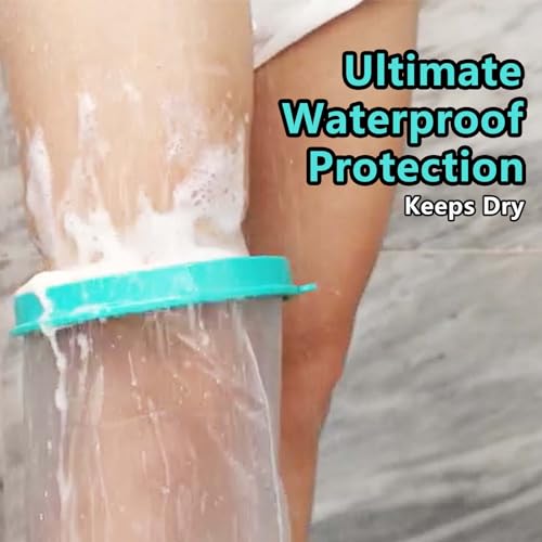 CIVJET Cast Covers for Shower Leg, Waterproof Cast Cover for Showering, Cast Protector for Shower Leg Adult, Shower Boots for Foot after Surgery, Knee, Ankle, Foot (Diameter - 7.9\") - Thumbnail 2