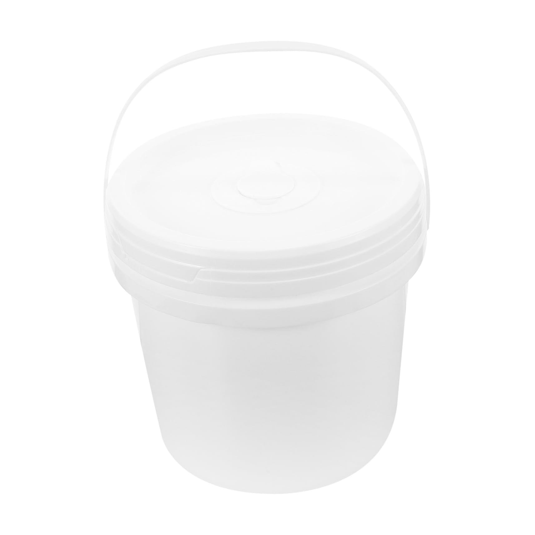 OUNONA Bathroom Wipes Bucket Dispenser Round Car Diaper Wipe Holder Storage Case Refillable Lid