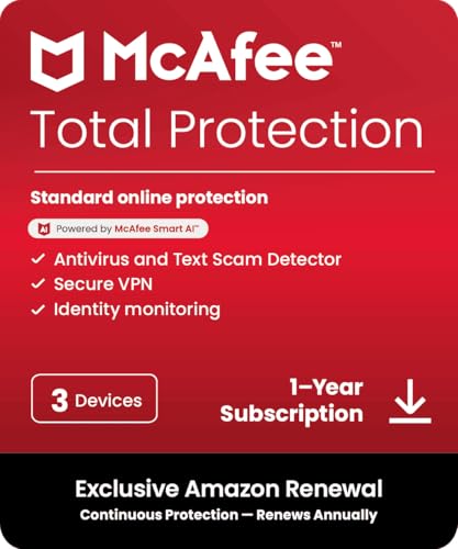 Mcafee Total Protection 3-Device 2025 Ready cover