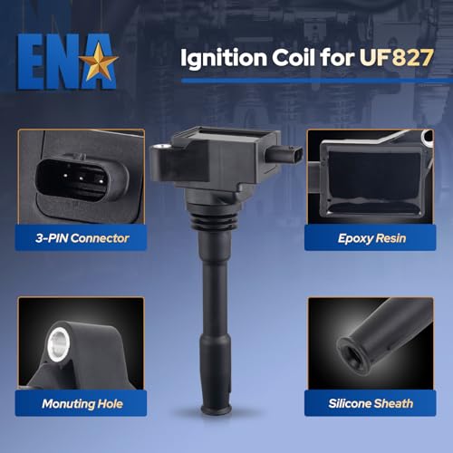 ENA Set of 6 Ignition Coil with 6 Iridium Spark Plug Compatible with Ford Lincoln Bronco Edge Explorer F-150 Aviator Nautilus 2019-2023 V6 2.7L 3.0L Replacement for JT4Z12029A KT4Z12029A PB5Z12029A by ENA - Image 6