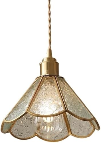 Lampe suspendue en laiton doré anti-éblouissement pour chambre et salon