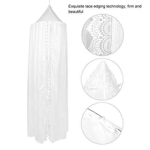 Princesa Canopy, armazenamento conveniente fácil de usar rede mosquiteira de cúpula redonda para beb