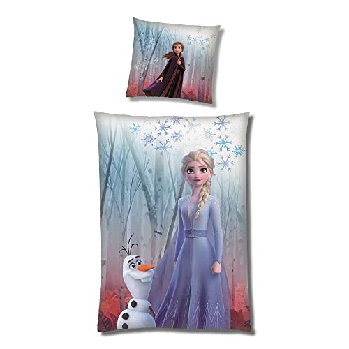 Disney Kinderbettwäsche Disney Eiskönigin Elsa Biber Flanell Wende Bettwaesche Set 135x200 Cm S0f3e05h