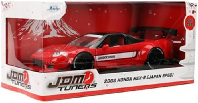 ミニカー 1/24 JadaTOYS 2002 ホンダ NSX TYPE-R 赤 JDM TUNERS ブリジストン仕様 限定モデル