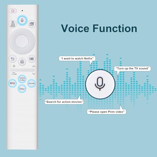 Image of for Samsung-Smart-TV-Remote, Compatible with Samsung Frame Crystal QLED OLED UHD 4K 8K Smart TVs, Replacement for BN59-01391A Without Rechargeable Solar Cell