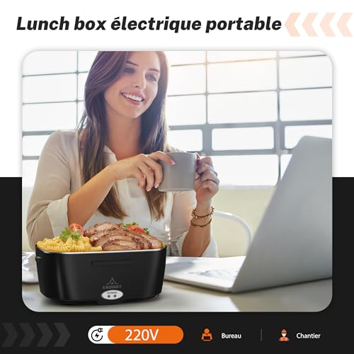 Gamelle Chauffante Rapide 120W 3-en-1 12V/24V/230V avec Sac Isotherme – Image 3