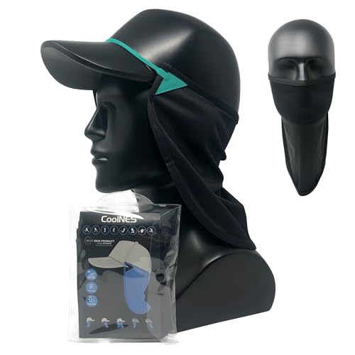 CoolNES - UV Sun Protection Neck Drape Adjustable Multifunctional 2 in 1 Face Covering for Outdoor Fishing - Unisex