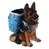 GetCoupon Cute Dog Pen Holder, Pen Pencil Cup Organizer, Desk Accessories, for for Home Office(German shepherd)