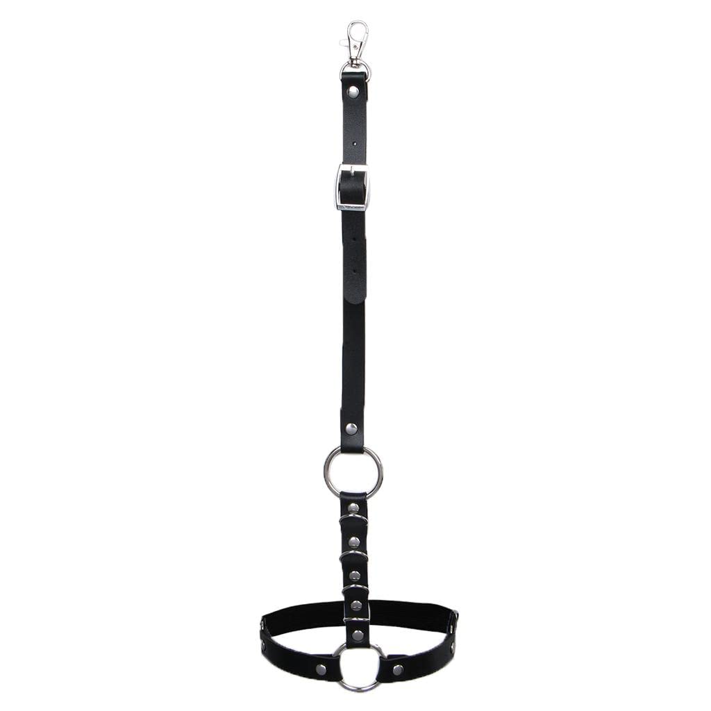 Punk Elastic Leather Strap Body Necklace Rock Thigh Garter Belt Leg Harness-image-30