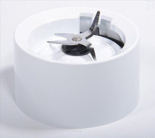Replacement Jar Base/Collar with Blades White (Twist on Version, KSB565 etc) for KitchenAid Stand Blender (Models Starting KSB555, 5KSB555)