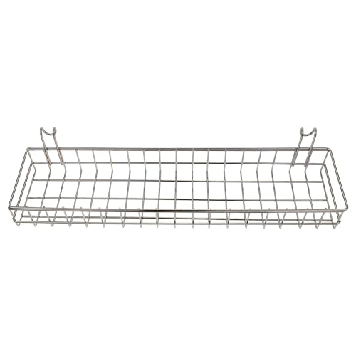 Homoyoyo Cesta Metálica Colgante de Hierro Negra Organizador Largo para Almacenamiento Cocina Baño y Hogar Cesta de Malla Resistente para Guardar Esponjas y Utensilios Ahorro de