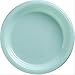 Amscan Big Party Pack 50 Count Plastic Dessert Plates, 7-Inch, Robbins Egg Blue