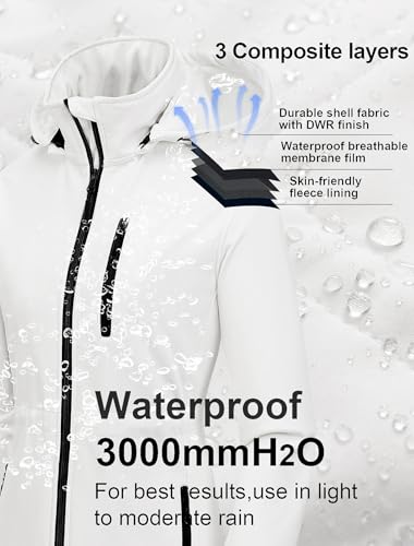 Image of CREATMO US Women's Lightweight Waterproof Long Softshell Tactical Jacket Fleece Lined Windbreaker