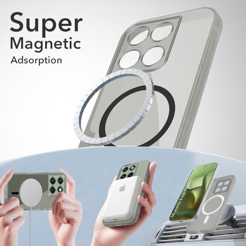 Image of Jkobi Lifetime Anti-Yellow MagSafe Compatible Clear Back Cover Case for Motorola Moto Edge 60 (Sleek Hard Crystal | Shockproof and Camera Protection)