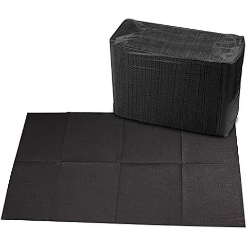 Tattoo Table Mats 125pcs Disposable Black Square Pad Tattoo Piercing Waterproof Sheets Patient Bibs 45 x 33cm Cover