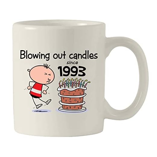 Blowing Out Candles Desde 1985 Hombres 30th Cumpleaños Taza De Cerámica