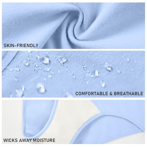 Image of Battewa Quick Dry Incontinence Underwear for Women High Waisted Leak Proof Panties Washable Postpartum Bladder Control Cotton Briefs (Multicolor, Medium, 5 pack)