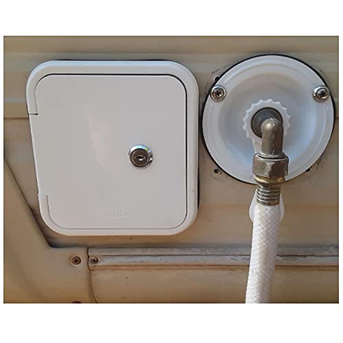 Rv City Water Inlet Hatch Gravity Fresh Water Fill Dish Lock Keys Check Valve For Camper Trailer Marine #TOP3